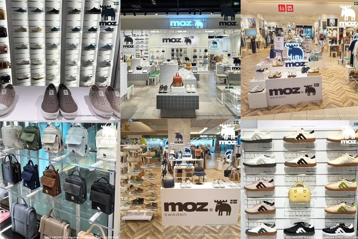 moz 全台實體百貨櫃位與快閃店現場陳列