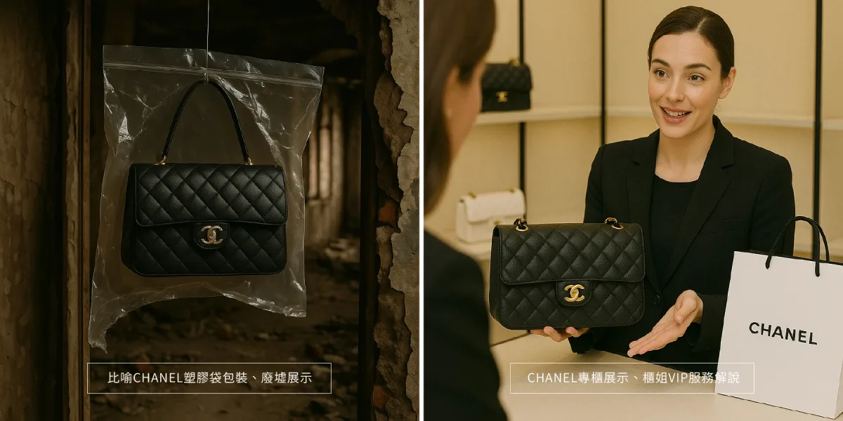 不同價位帶產品在包裝與商攝呈現上的落差對照